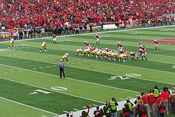 Players are set for the play to begin