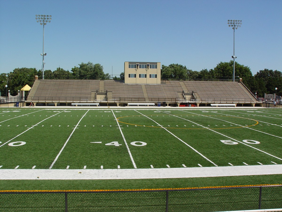 Typical college football field Typical college football field